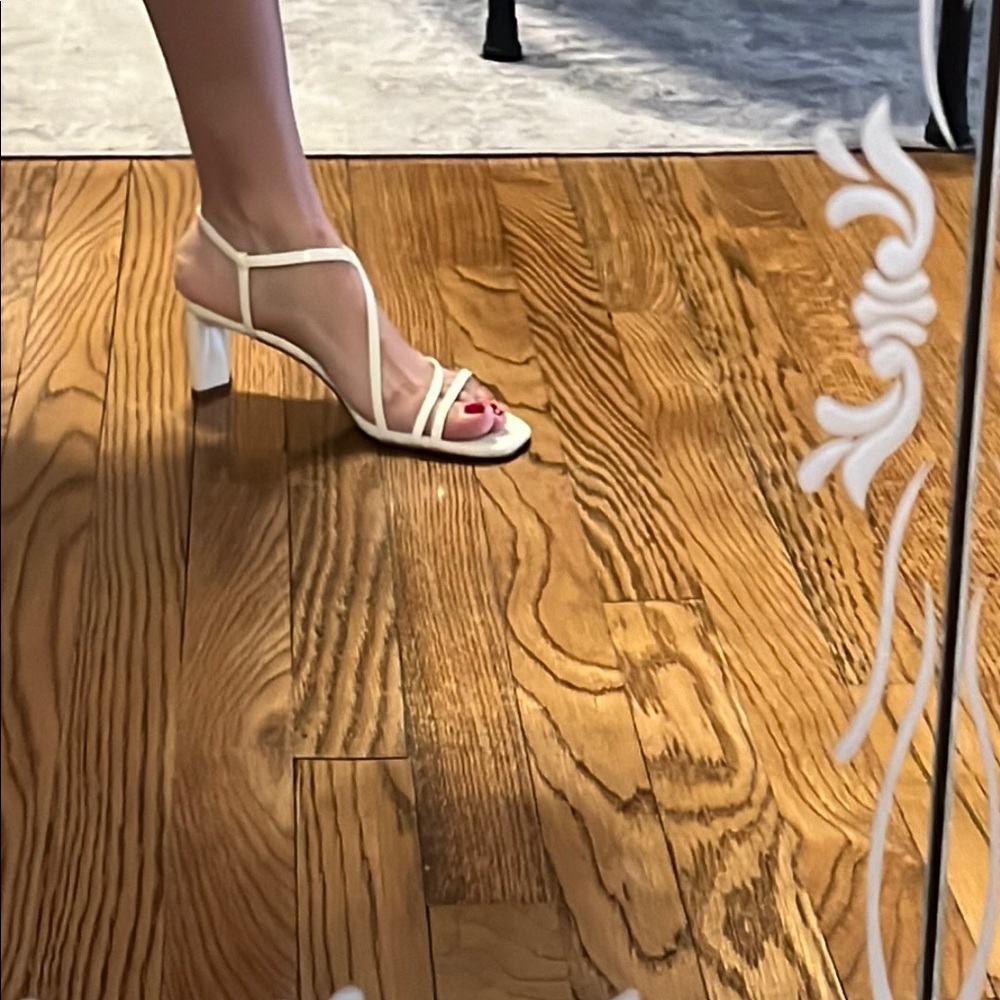 Marc Fisher Elegant Cream Strappy Heels